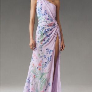 SAU LEE Gwendolyn One-Shoulder Dress